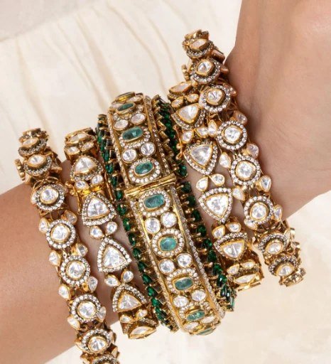 Kundan bangles